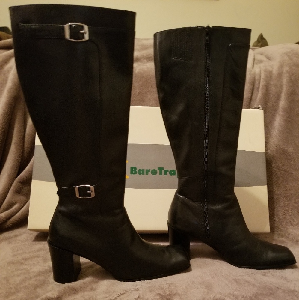 BareTraps black leather boots Size 8.5